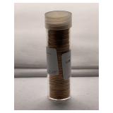 Fifty 1962-D Uncirculated Lincoln Cents