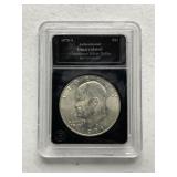 Slabbed Graded Ike Dollar