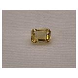 Emerald Cut Citrine Collectors Gemstone