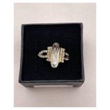 Large Beautiful Estate Quartz Dinner Ring