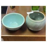 2 Old USA Stoneware Bowls