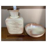 Francoma Pottery Bowl & Bottle