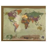 The World Roadmaster Wall Map