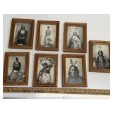 7 Framed Native American Portraits