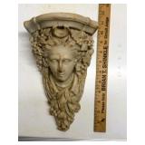 Vintage Classical Maiden Wall Shelf / Corbel