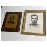 Pair of Abraham Lincoln Portrait Prints