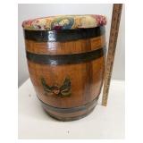 Patriotic Barrel Storage Stool