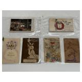Antique Postcard Collection in 2 Binder Sleeves