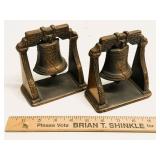 Liberty Bell Cast Iron Bookends