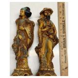 Pair of Artmark Italian Oriental Figure Sculptures