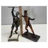 Greek Warrior Spear Statues
