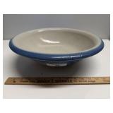 Blue Floral Stoneware Bowl