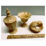 Westmorland Almond Milk Glass Decor Lot