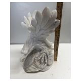 Carved Stone Eagle Sculpture