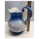 Blue & White Ceramic Pitcher