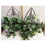 Iron Planters w/ Ivy Greenery