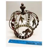 Jeweled Metal Crown Décor
