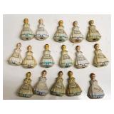 Vintage Prayer Girl Shakers Lot