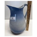 Blue Glazed Stoneware Pitcher