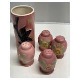 1950s Art Deco Royal Copley Vase & Shakers