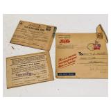 WWII Ration Books & Postal Cover