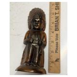 Bronze Finish Indian Figural Coin Bank