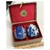 Blue & White Porcelain Chinese Egg Set