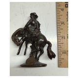 Cowboy on Bucking Horse Figure