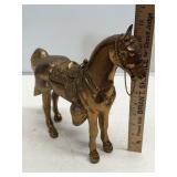 Decorative Brass Tone Horse