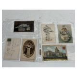 Antique Postcard Collection in 2 Binder Sleeves