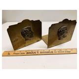 Lincoln Brass Tone Bookends