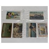 Antique Postcard Collection in 2 Binder Sleeves