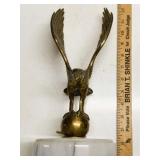 Brass Eagle Statue on Marble Base