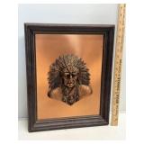 Framed Native Chief Wall Art