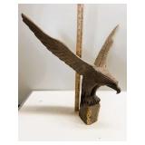 Hand Carved Eagle Wood Sculpture