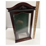 Wooden Table Top Curio Display Cabinet