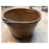 Antique Copper Cauldron Kettle
