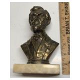 Lincoln Bust on Stone Base
