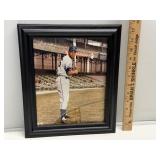 Ernie Banks Signed Framed Photo