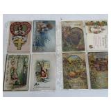 Antique Postcard Collection in 2 Binder Sleeves