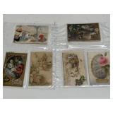 Antique Postcard Collection in 2 Binder Sleeves