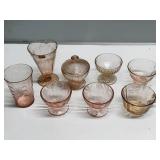 Vintage Pink Depression Glass Lot