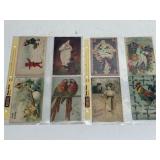 Antique Postcard Collection in 2 Binder Sleeves