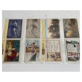 Antique Postcard Collection in 2 Binder Sleeves