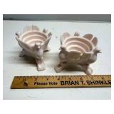 Pair of Jeannette Glass Co. Candle Holders