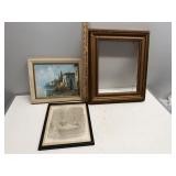 Framed Art & Picture Frame Lot