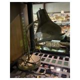 Vintage Gooseneck Gold Desk Lamp