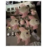 Chalk Ware Fish with Bubbles