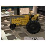 1950's Hubley Die Cast Yellow Farm Tractor