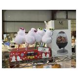 Candy Dispenser & Squishy Snowman Pens